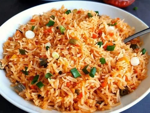 Triple Schezwan Fried Rice